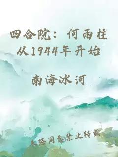 四合院：何雨柱从1944年开始